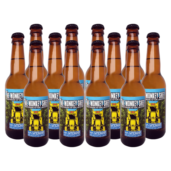 GATECRASHER KÖLSCH STYLE LAGER 4.8% PACK OF 12 x 330ml